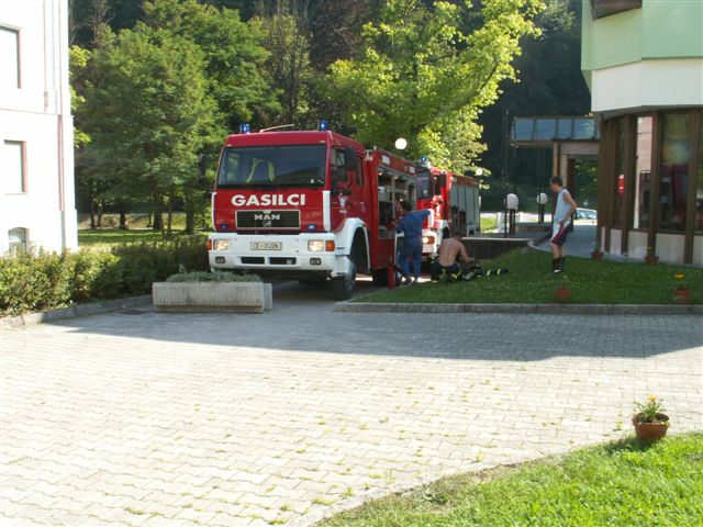Požar v hotelu Slatina (2005) — fotografija 1