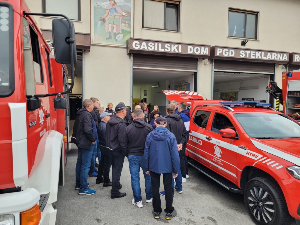 Obisk župana in gasilcev iz PGD Lovrenc na Dravskem polju