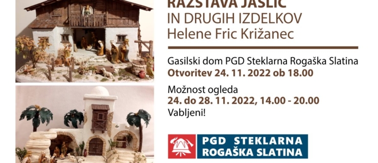 Razstava jaslic in drugih izdelkov Helene Fric Križanec