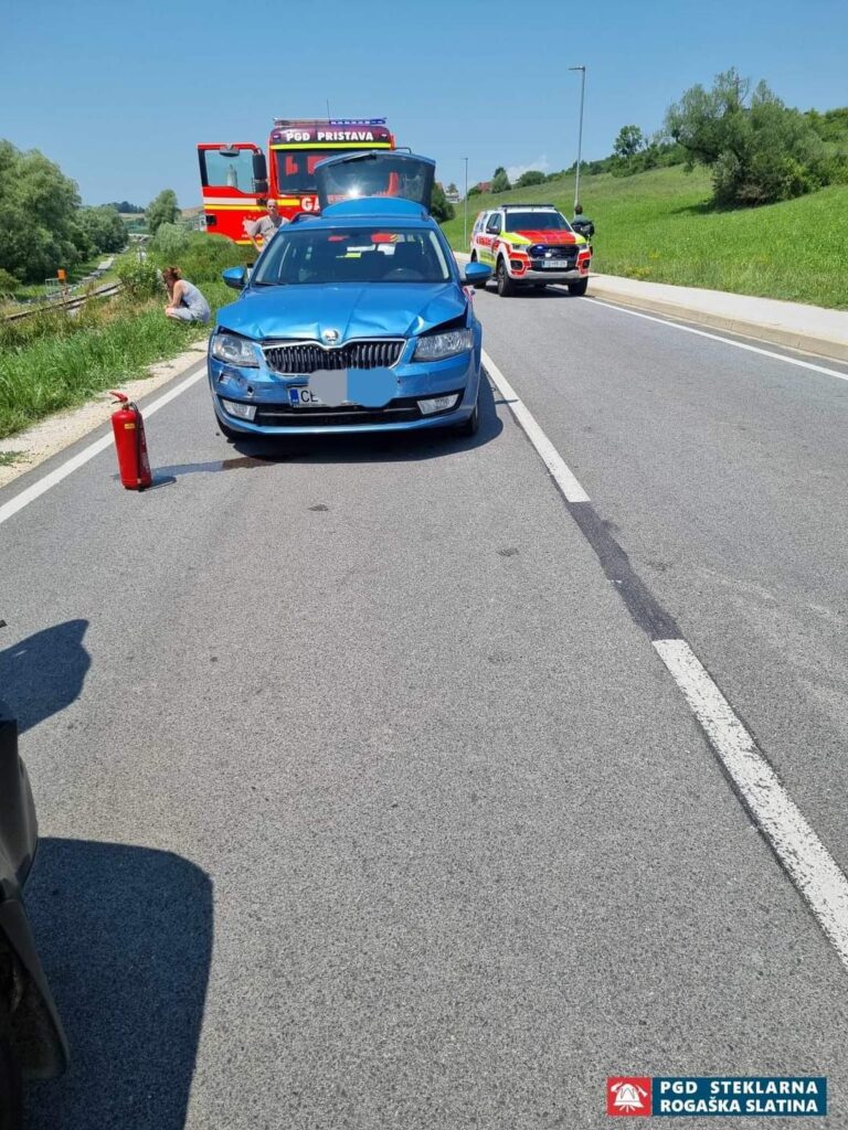 041 Nesreče v cestnem prometu Pristava pri Mestinju 11.7.2023 (2023) — fotografija 1
