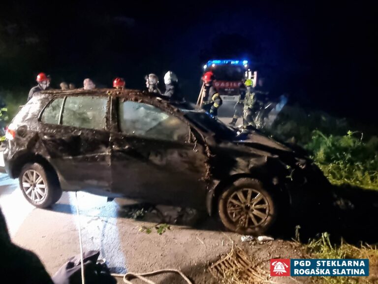 036 Nesreče v cestnem prometu Babna gora 9.6.2023 (2023) — fotografija 1