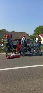 Trčenje motoristov v Spodnjem Sečovem
