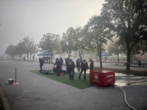 Gasilska ekipa med vajo na Memorialu Matevža Haceta 2026